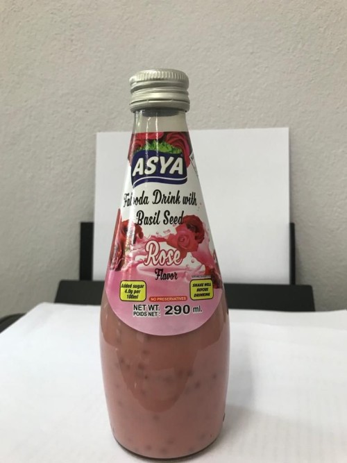 Basil seed flavoured drinks